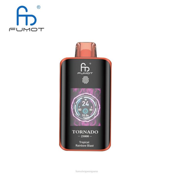 Fumot Disposable Vape - Fumot Tornado 25000 vaporizadores desechables explosión del arco iris tropical ZLLX13