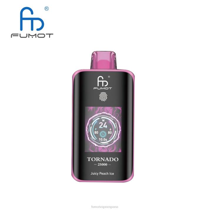 Fumot Sabores - Fumot Tornado 25000 vaporizadores desechables jugoso hielo de durazno ZLLX7