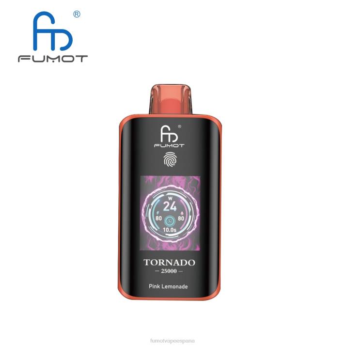 Fumot Tech - Fumot Tornado 25000 vaporizadores desechables limonada rosa ZLLX10