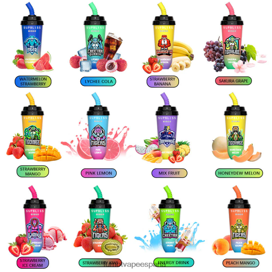Fumot Supbliss Bingo Dispositivo de vapeo desechable 8000 de 16 ml (1 pieza) uva sakura Fumot precio 2TBVR0406
