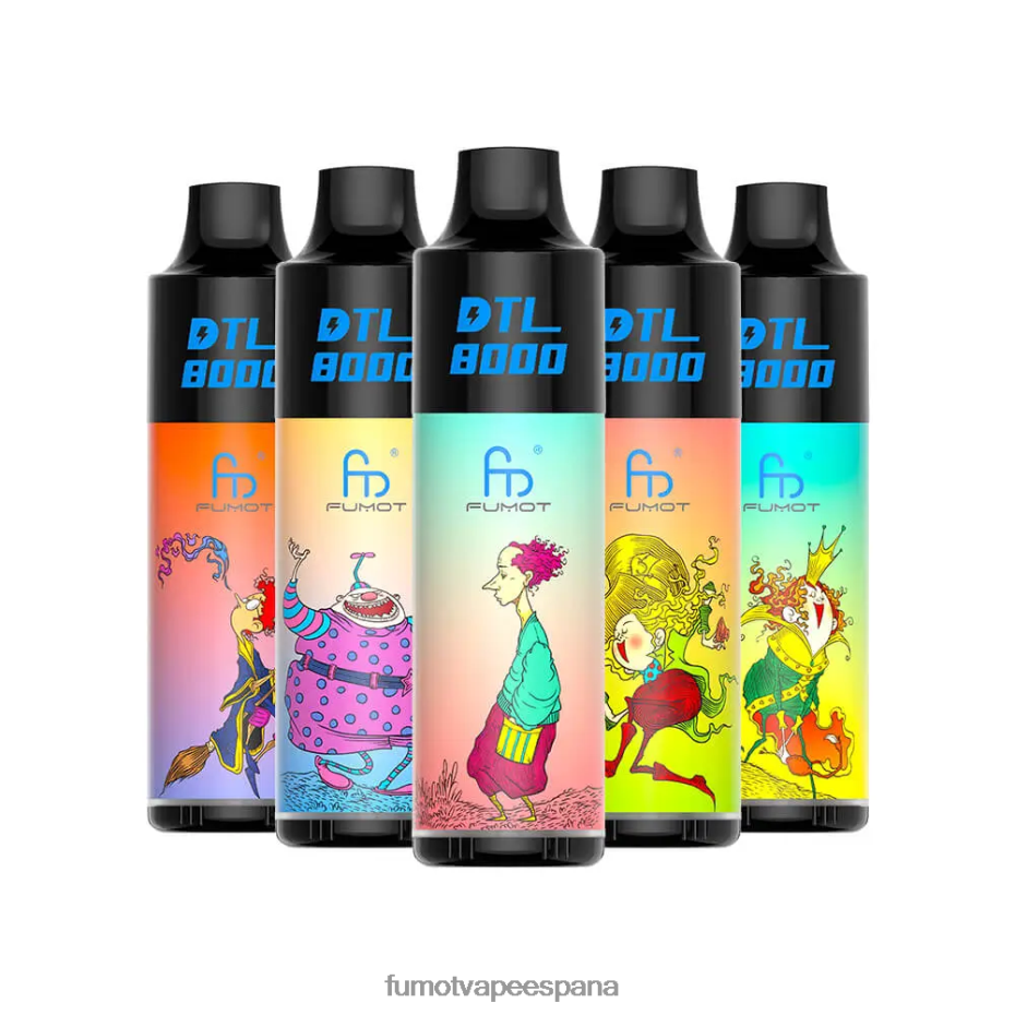 Fumot DTL Pluma vaporizador desechable 8000 - 16 ml (1 pieza) ron de piña y coco Fumot disposable vape 2TBVR0423