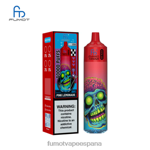 Fumot Disposable Vape - Fumot Tornado música de 30k limonada rosa D6P8N23