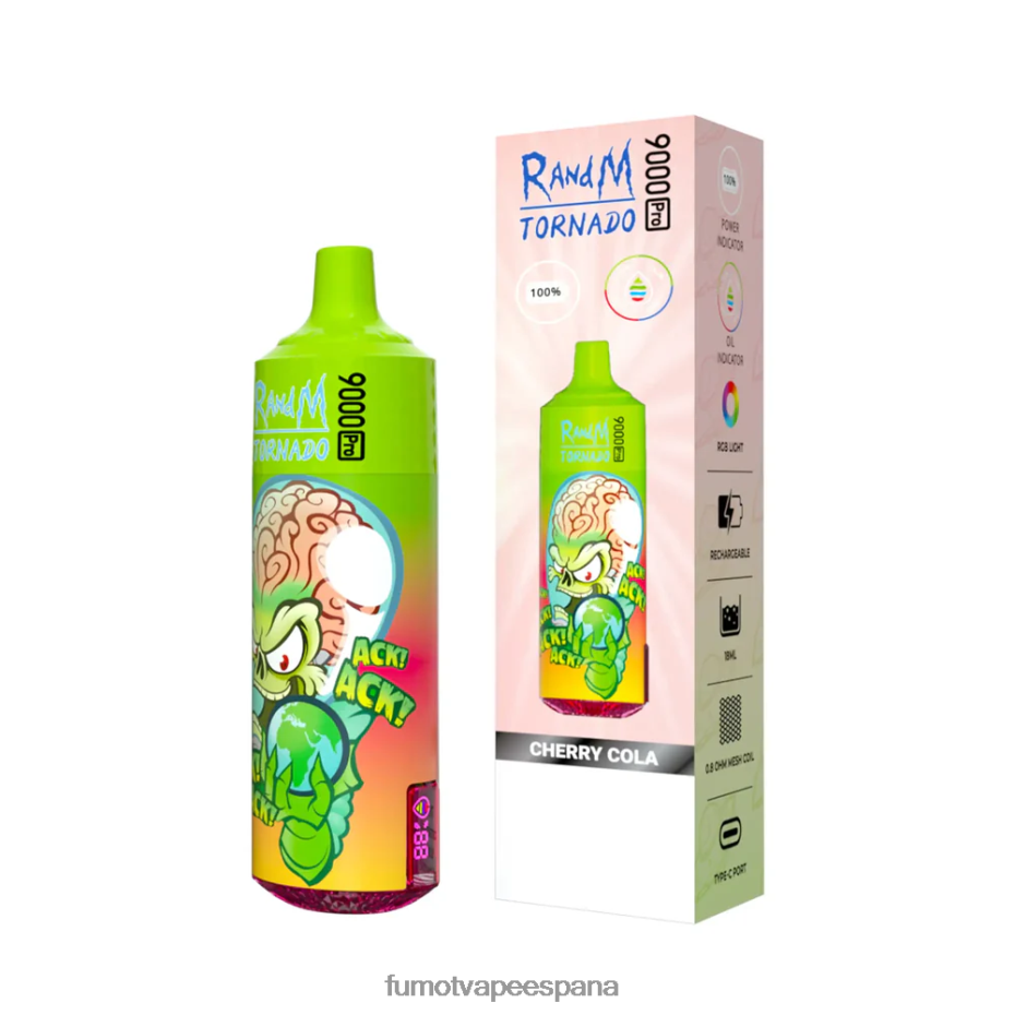 Fumot Tornado 1 pieza de vaporizador desechable 9000 pro de 18 ml uva Fumot precio 2TBVR0216