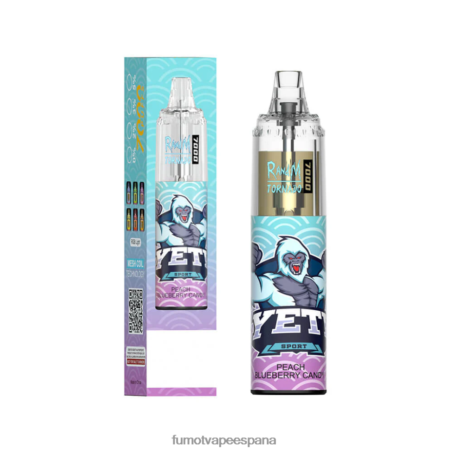 Fumot Tornado Pluma vaporizador desechable 7000 - 14 ml (1 pieza) hielo de uva Fumot sabores 2TBVR077