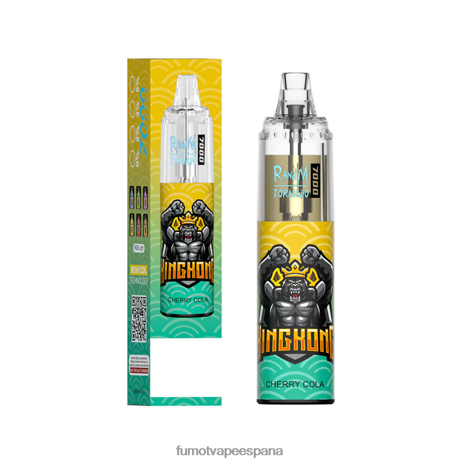 Fumot Tornado Pluma vaporizador desechable 7000 - 14 ml (1 pieza) hielo de uva Fumot sabores 2TBVR077