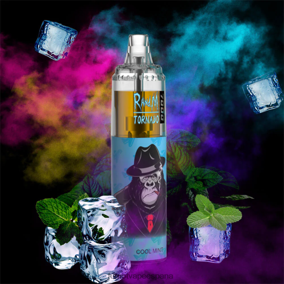 Fumot Tornado Pluma vaporizador desechable 7000 - 14 ml (1 pieza) hielo de uva Fumot sabores 2TBVR077