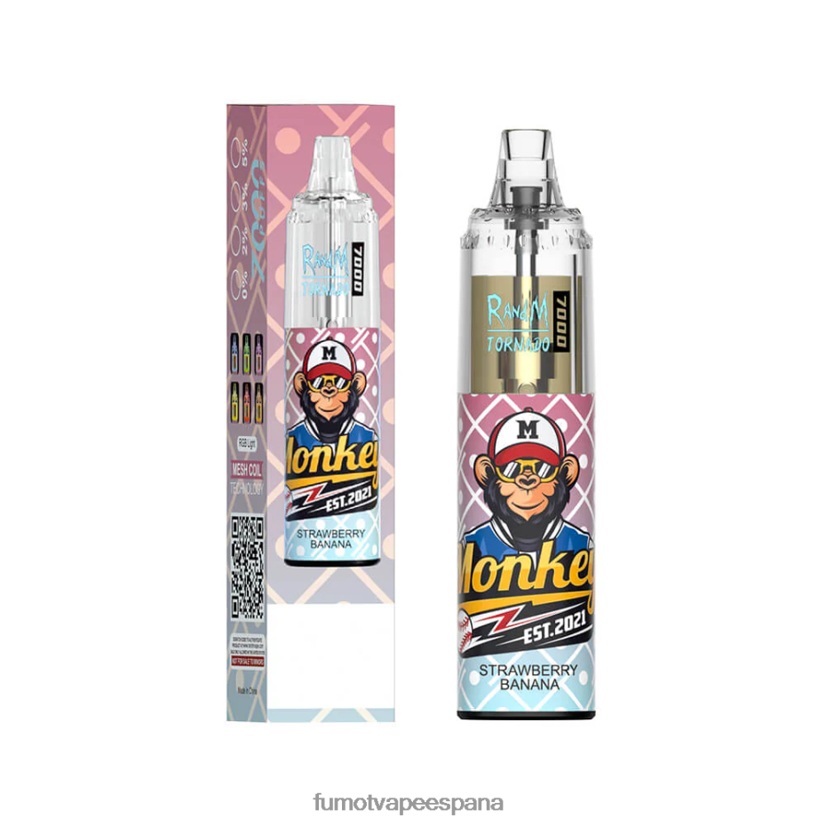 Fumot Tornado Pluma vaporizador desechable 7000 - 14 ml (1 pieza) hielo de uva Fumot sabores 2TBVR077
