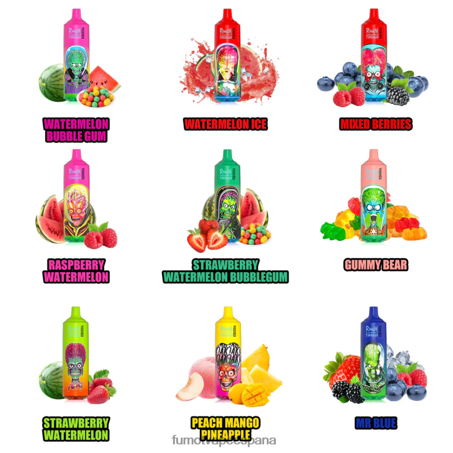 Fumot Tornado Vape desechable 9000 pro - 18 ml (1 pieza) cereza gaseosa Fumot vape precio 2TBVR0215