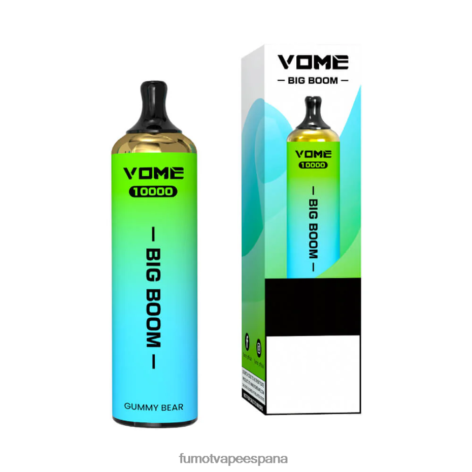 Fumot Vome Big Boom bolígrafo vapeador desechable 10000 - 20ml (1 pieza) uva Fumot factory 2TBVR0438