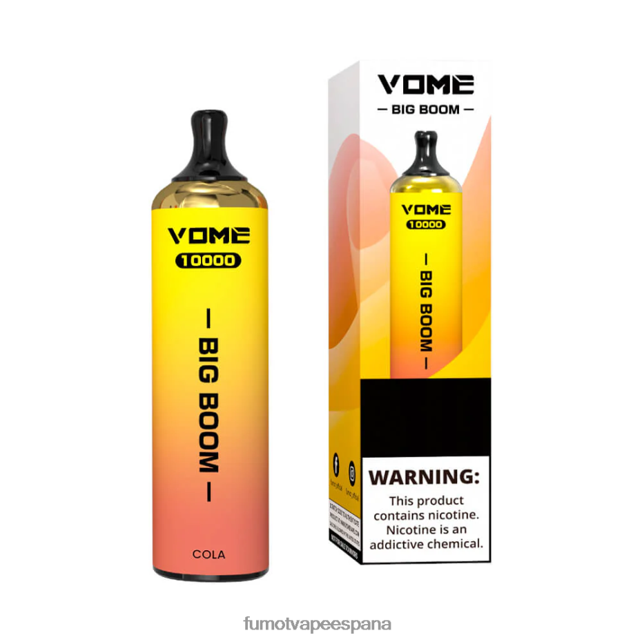 Fumot Vome Big Boom bolígrafo vapeador desechable 10000 - 20ml (1 pieza) uva Fumot factory 2TBVR0438
