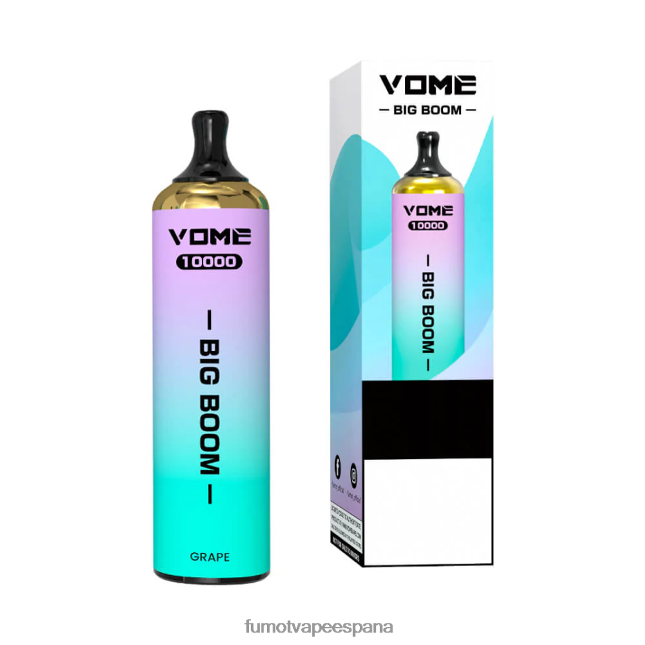 Fumot Vome Big Boom bolígrafo vapeador desechable 10000 - 20ml (1 pieza) uva Fumot factory 2TBVR0438