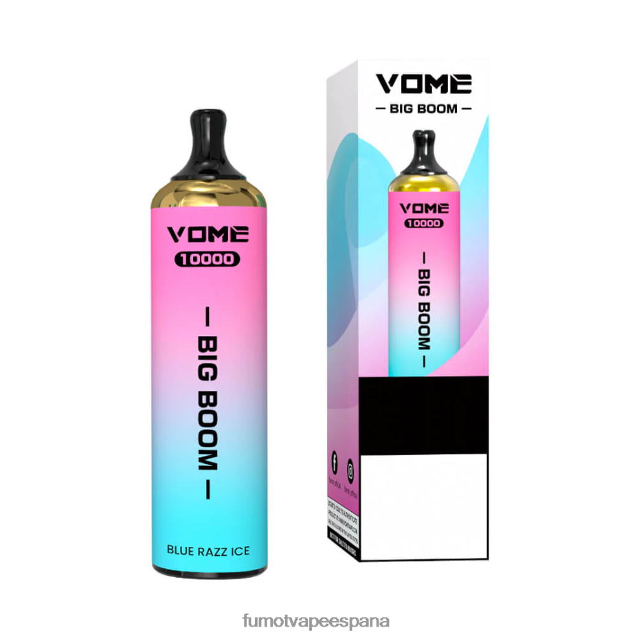 Fumot Vome Big Boom bolígrafo vapeador desechable 10000 - 20ml (1 pieza) uva Fumot factory 2TBVR0438